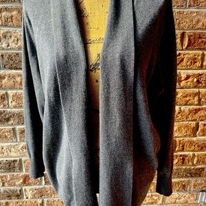 FADED GLORY OPEN FRONT DRAPE CARDIGAN